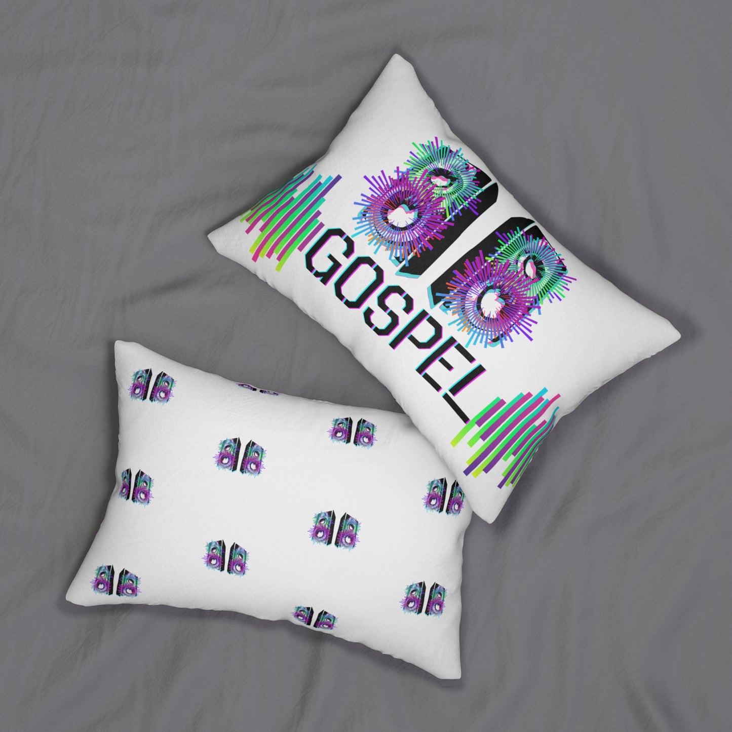 Gospel Speakers White Lumbar Pillow