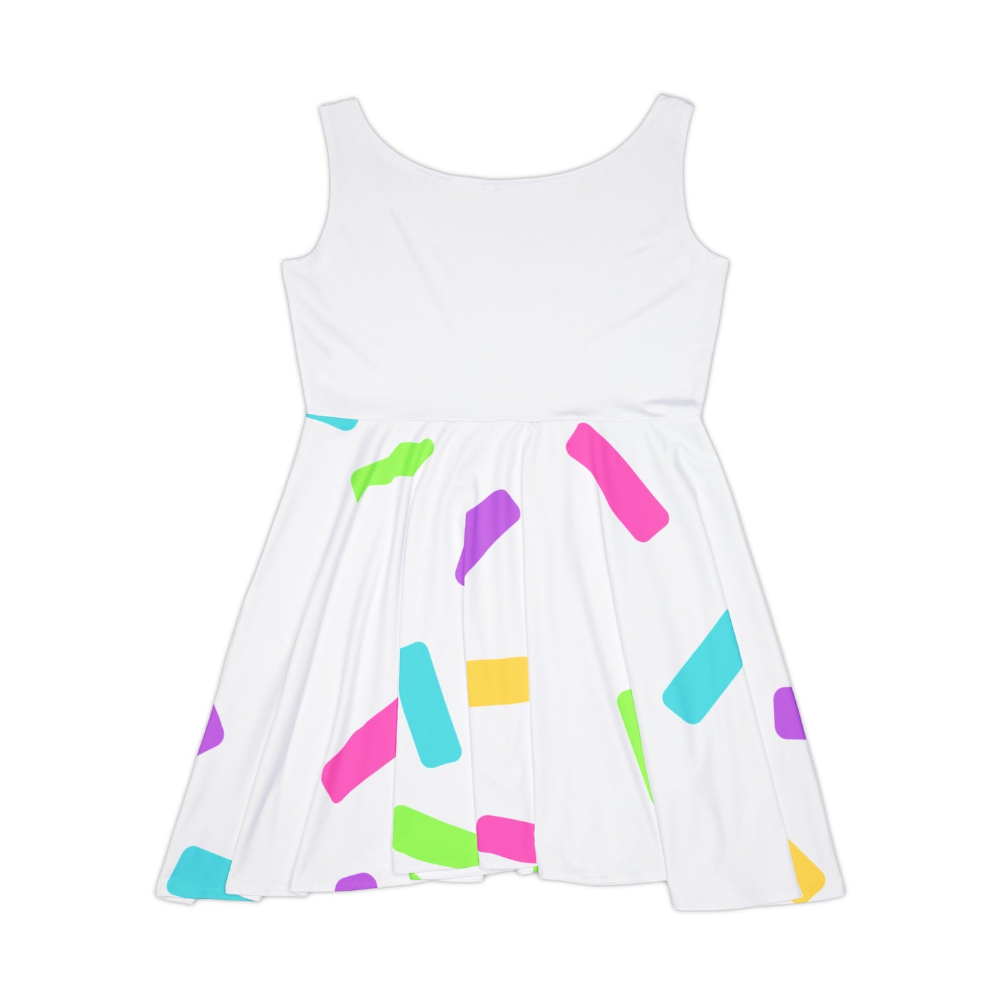 Jesus Confetti White Skater Dress