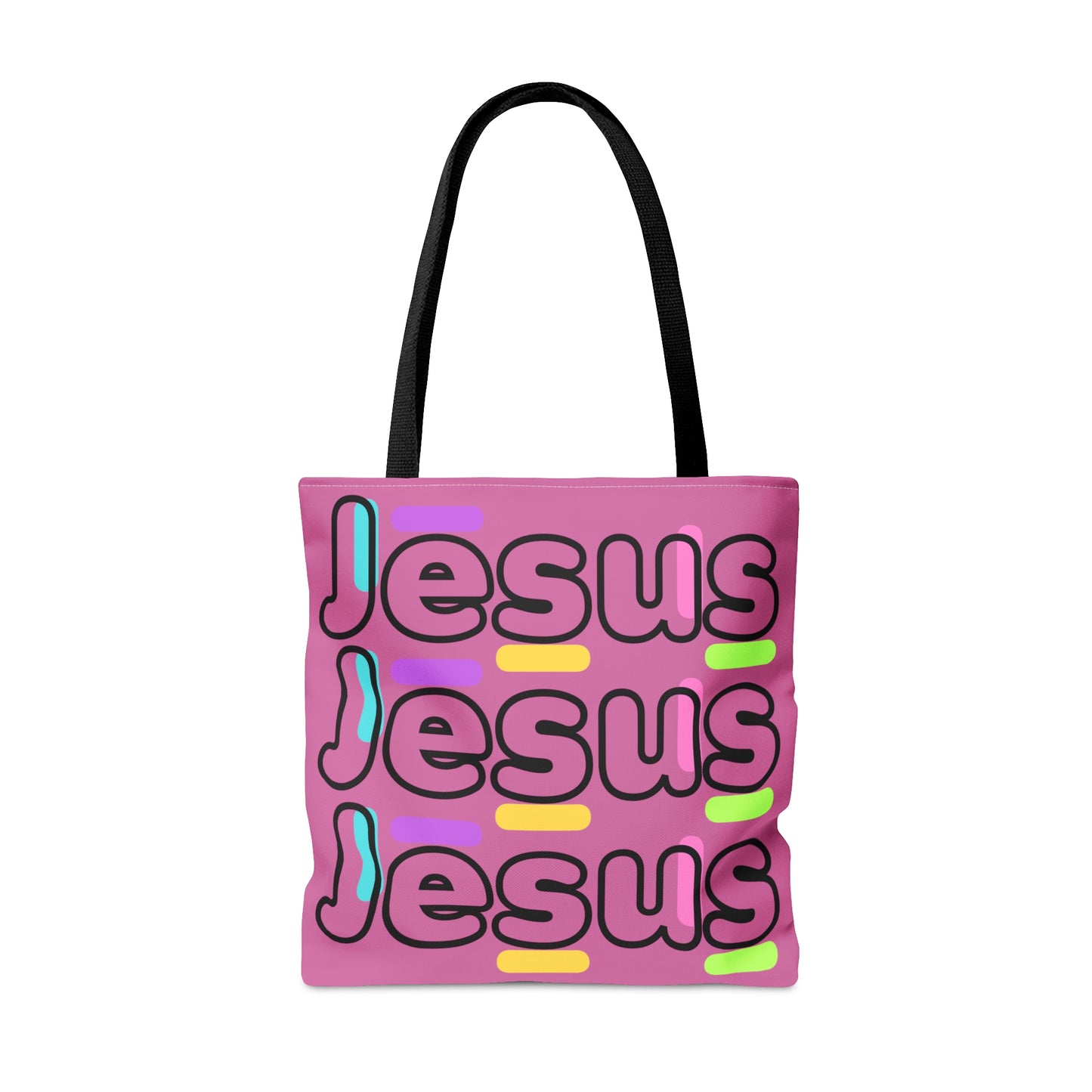 Jesus Confetti Pink Tote Bag