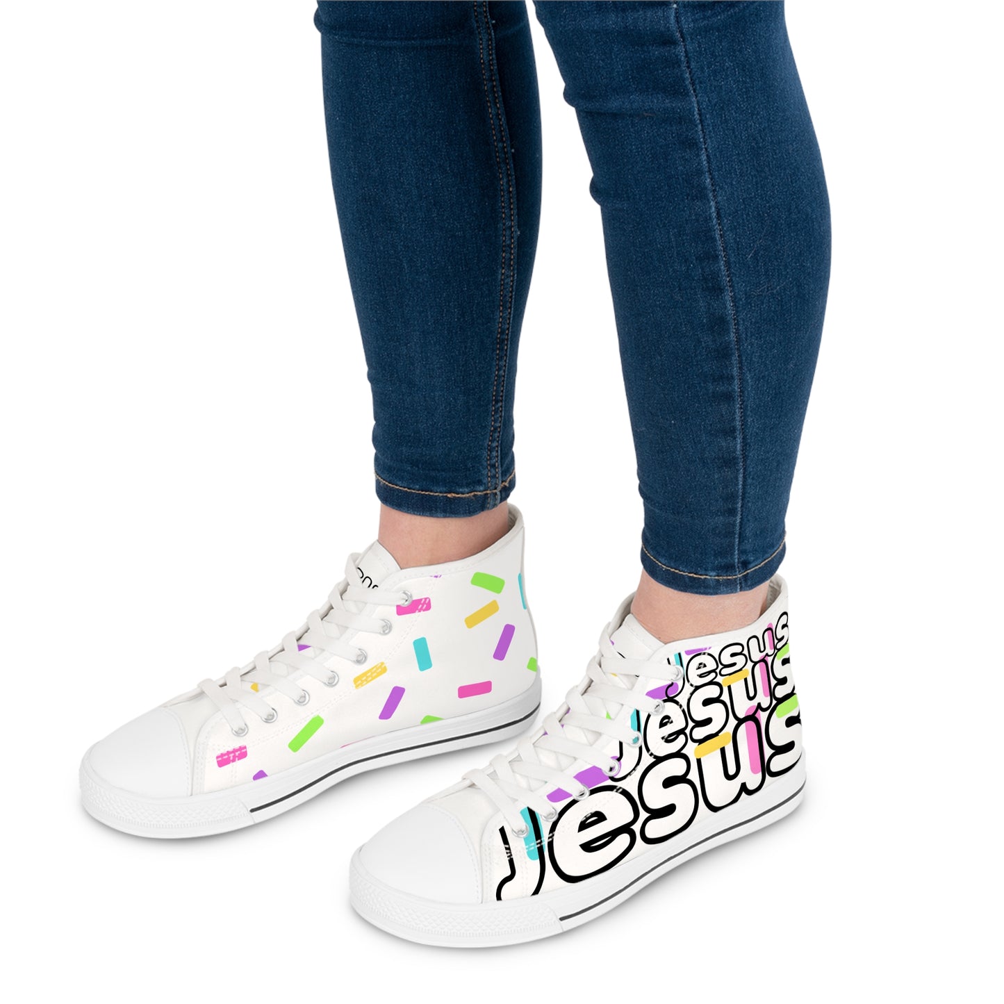 Jesus Confetti Women's High Top Sneakers