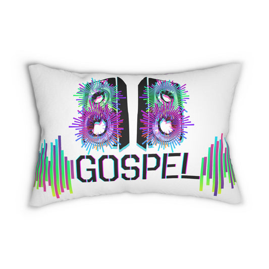 Gospel Speakers White Lumbar Pillow