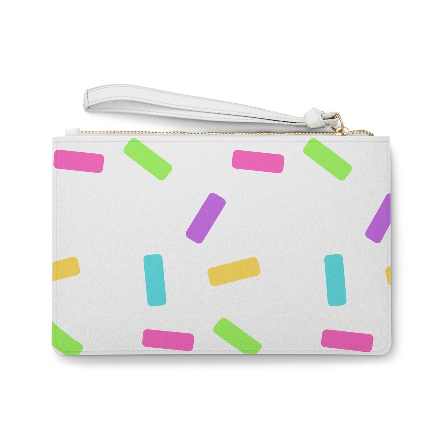 Jesus Confetti White Clutch Bag