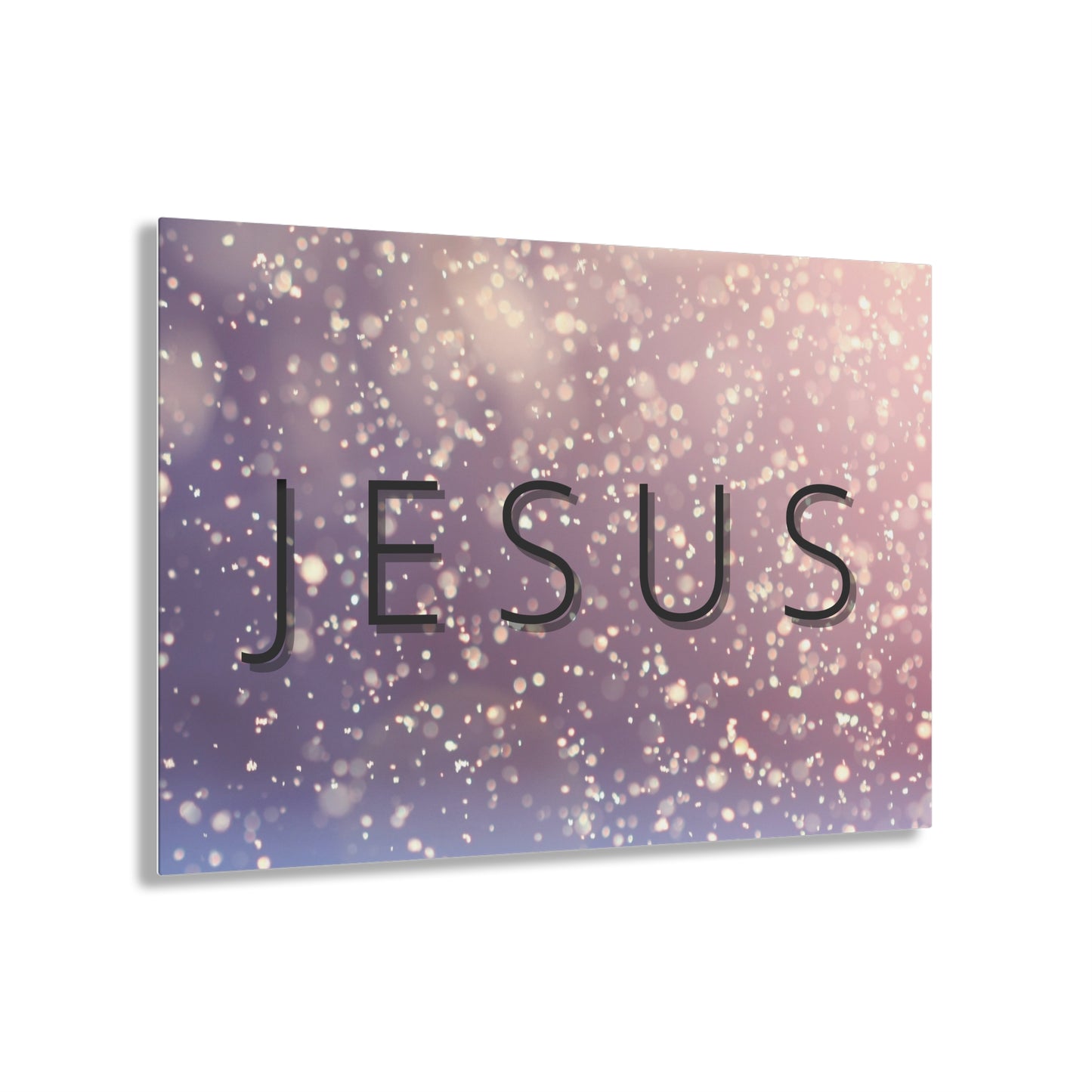 Jesus In The Snow Acrylic Wall Art