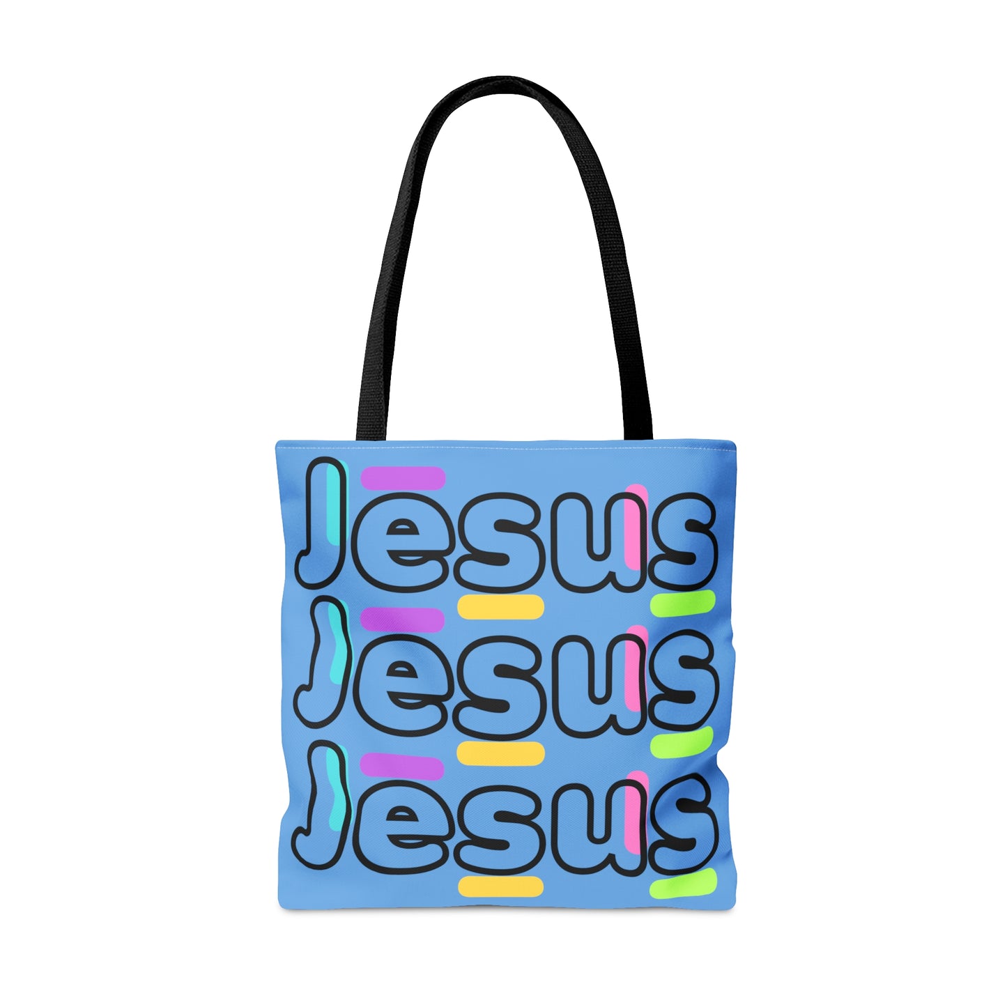 Jesus Confetti Blue Tote Bag