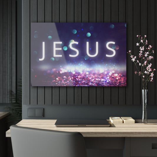 Jesus Raindrop Acrylic Wall Art